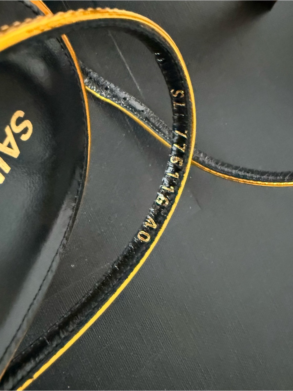 Saint Laurent YSL 75mm Kitty sandals GOLD - Picture 7 of 10